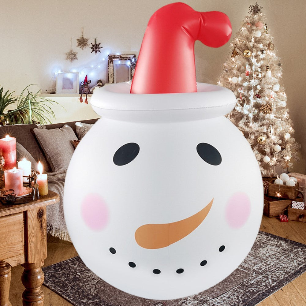 Christmas Inflatable Snowman with Rotating LED Lights T313470