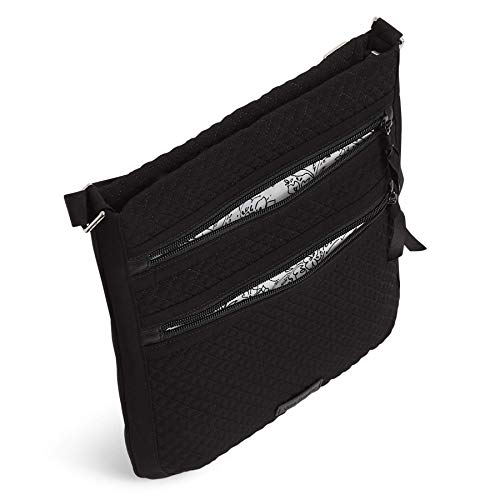Microfiber Triple Zip Hipster Crossbody Purse N10044