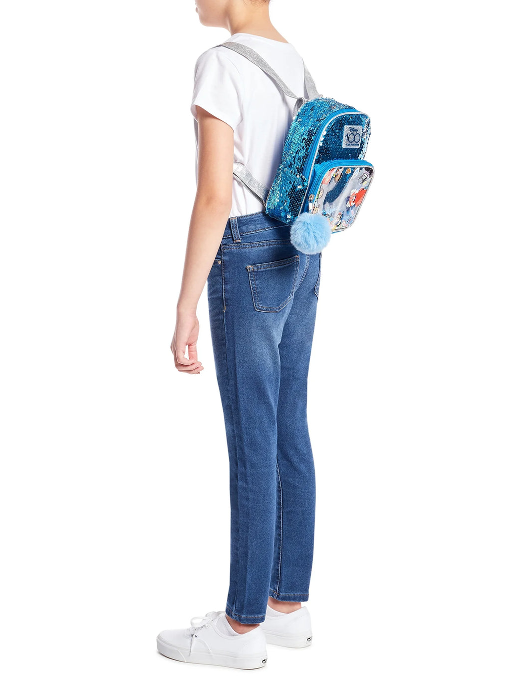 Disney 100 Girls Sequin Mini Backpack J561