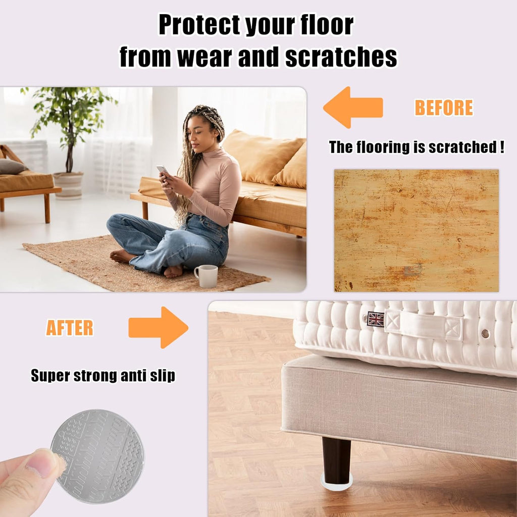 12 PCS Clear Non Slip Furniture Pads C572458