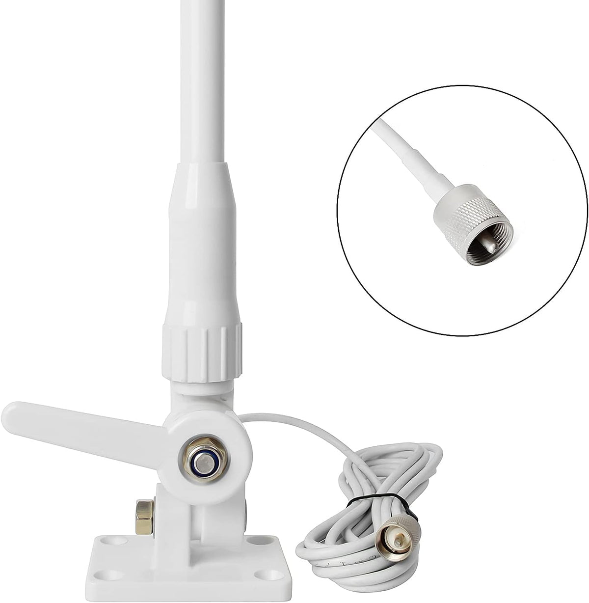 VHF Marine Antenna Waterproof 3DBI 43.3inch Fiberglass I247