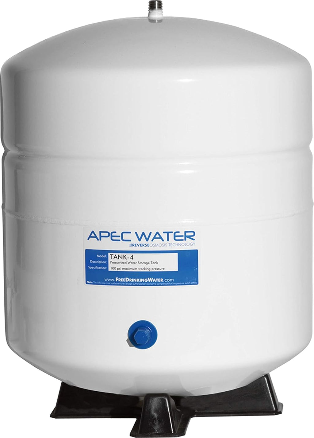 4 Gallon Water Systems Tank and 3/8 Inch O.D. Tube Size x 1/4 Inch NPTF Speedfit to Female Shut Off Valve Bundle T599