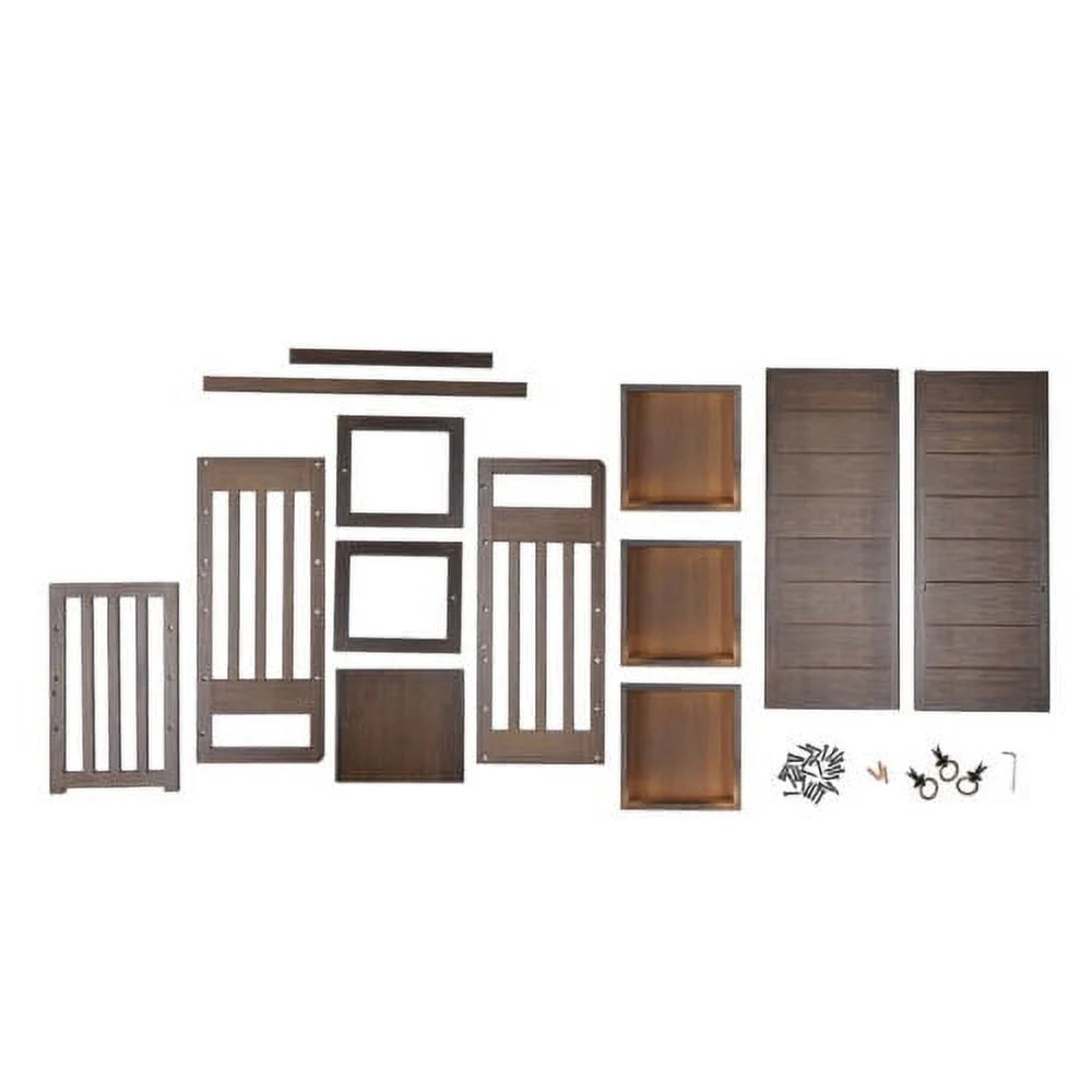3 Drawers Bamboo Top Desktop Bookshelf Z666356