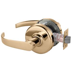 Bright Bronze Cylindrical Lock F39697