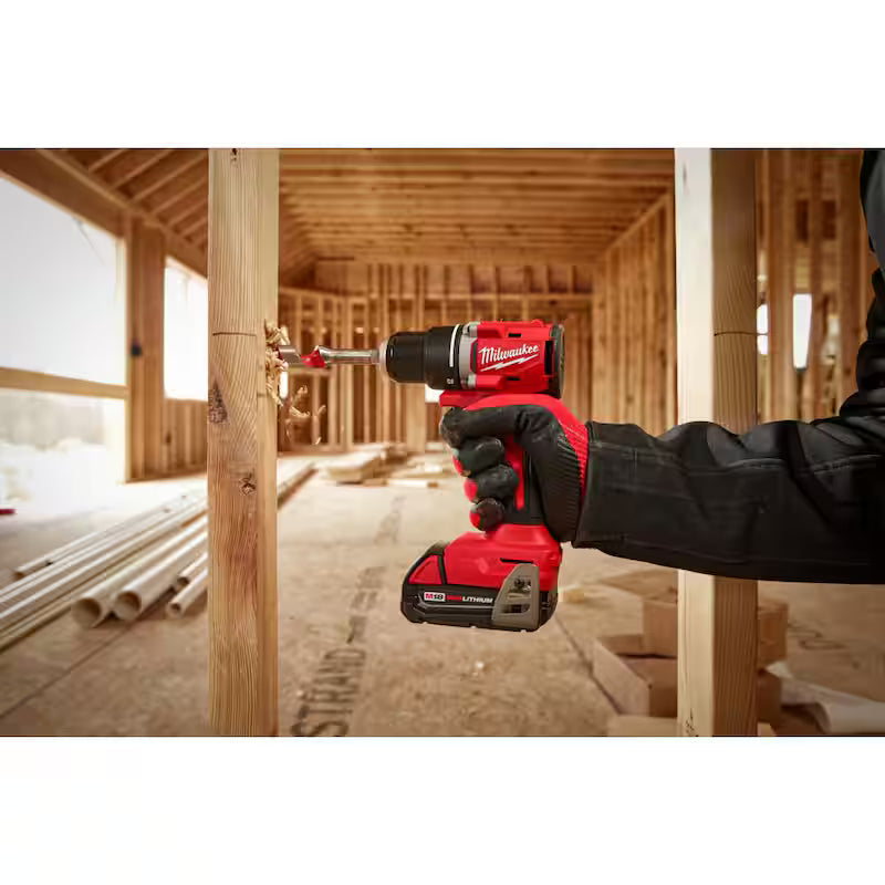 18V Brushless Cordless 1/2 in. Compact Drill/Driver Kit with Two 2.0 Ah Batteries K10673