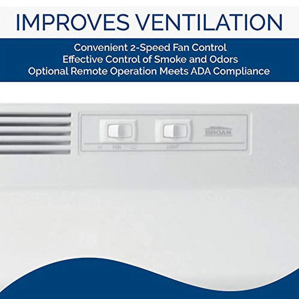 White 30W in. Ventless Under Cabinet Range Hood K40029