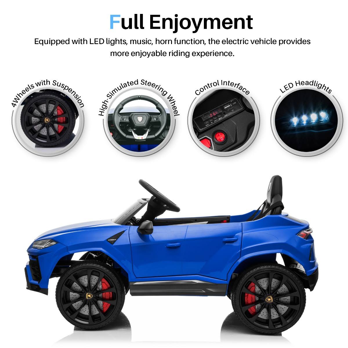 12V 7Ah Licensed Lamborghini Urus Kids Ride on Car Electric Vehicle with Remote Control D170485