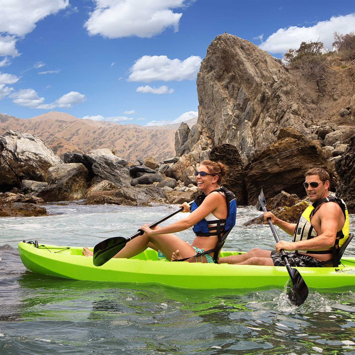 Lime Green 10.5 ft Tandem Sit-on-Top Kayak N1547