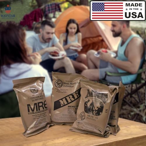 4 Pack MRE Meals Ready to Eat with Heaters F14431