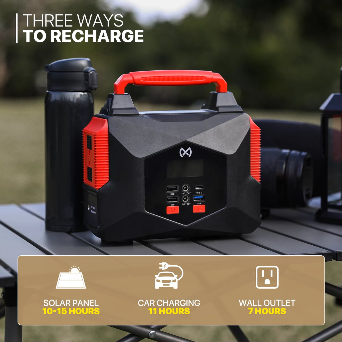 Portable Power Station and Foldable Solar Set of 2 D692301