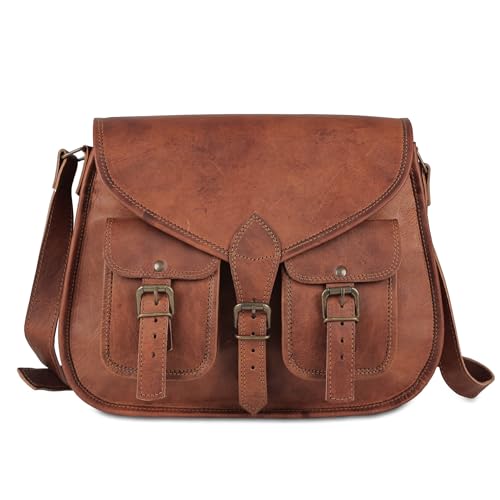 14 Inch Leather Crossbody Shoulder Bag K930277