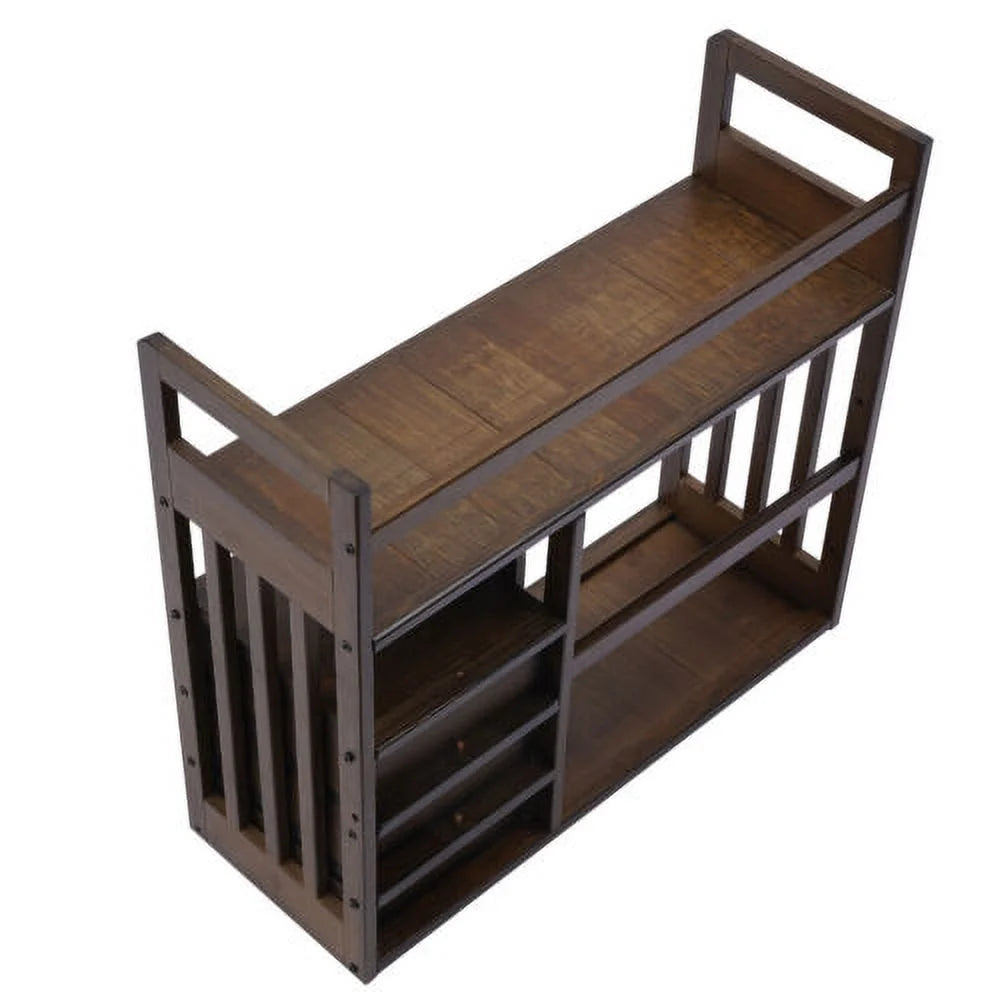 3 Drawers Bamboo Top Desktop Bookshelf Z666356