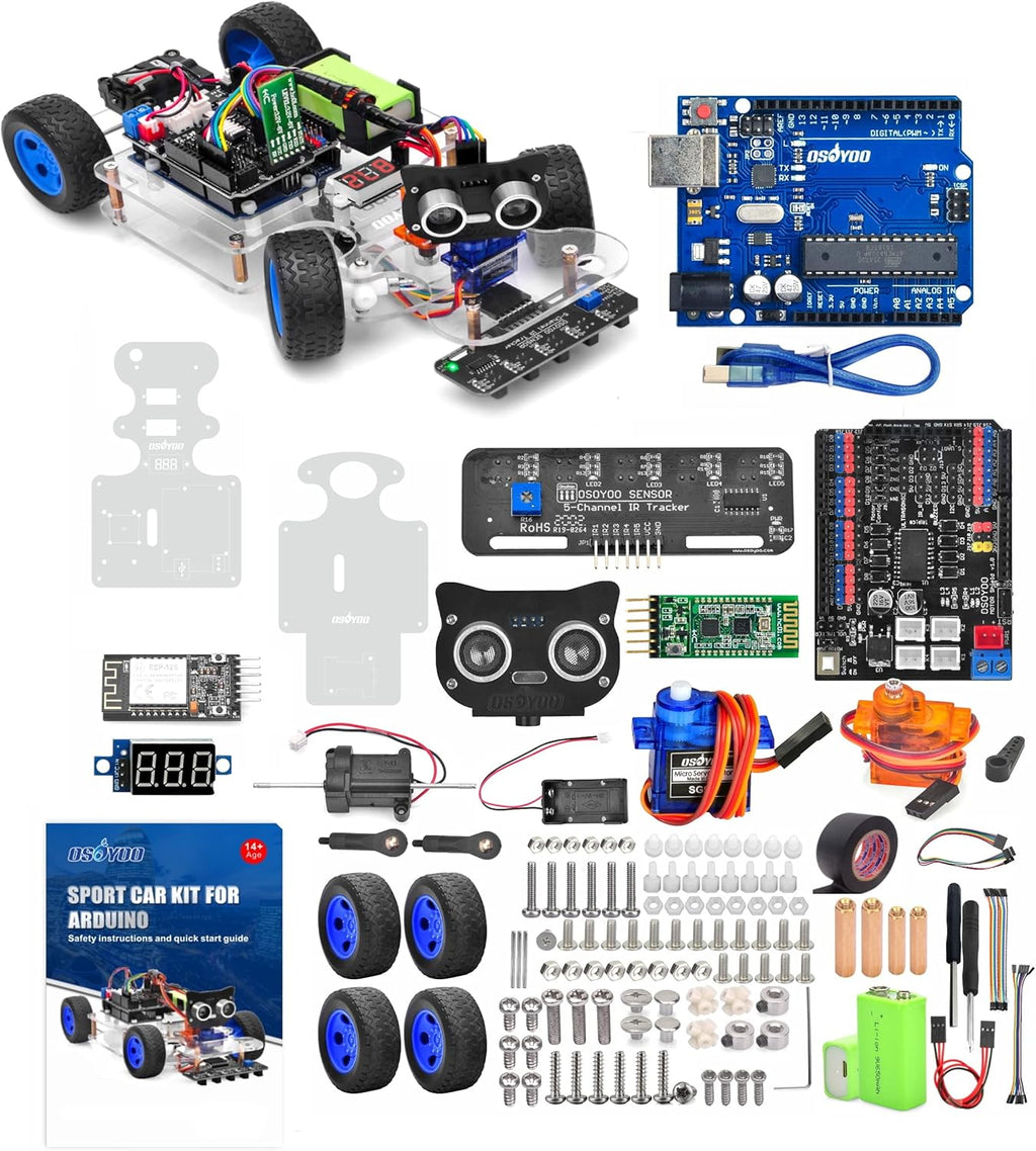 DIY Robot Car Kit with WiFi Bluetooth D373256