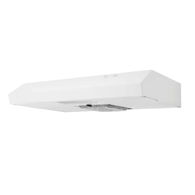 30 in. 240 CFM Convertible Under Cabinet Range Hood in White L869515