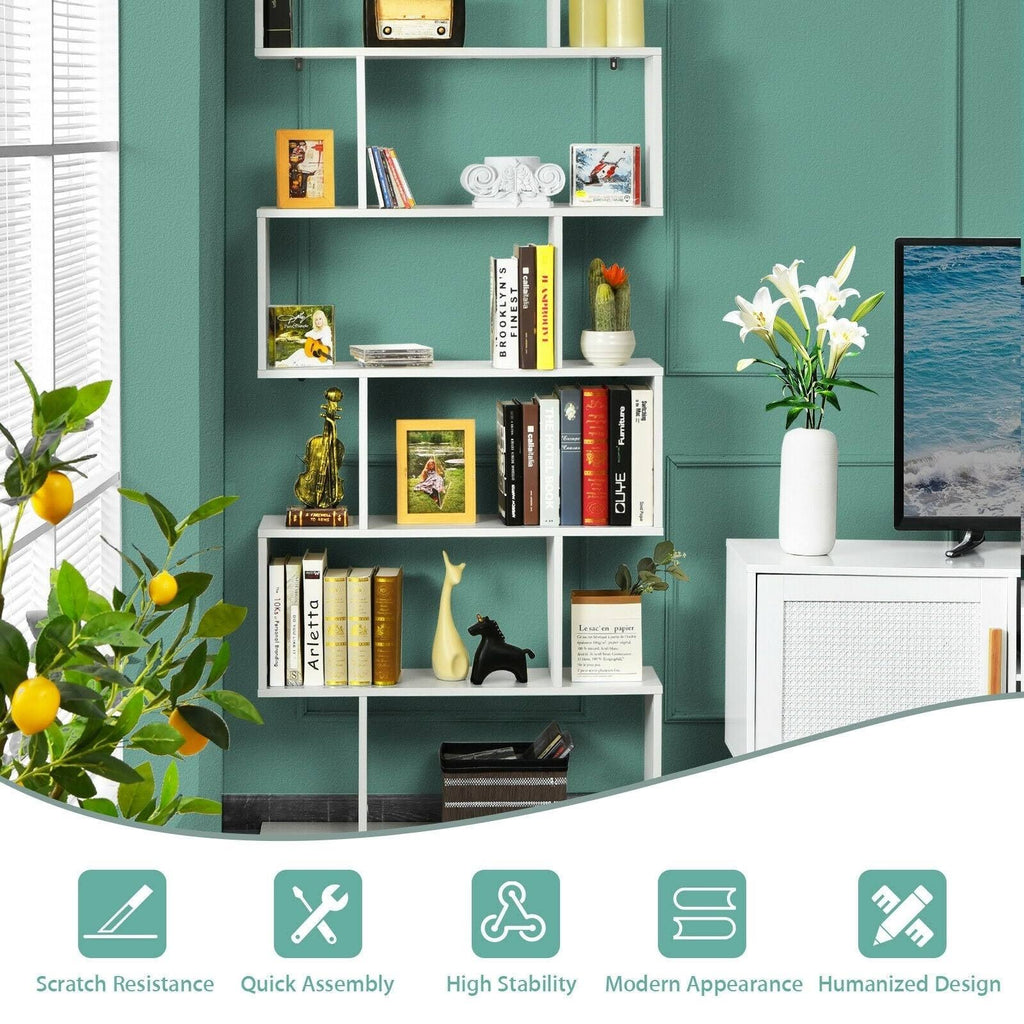 Black S-Shaped Bookshelf K209635
