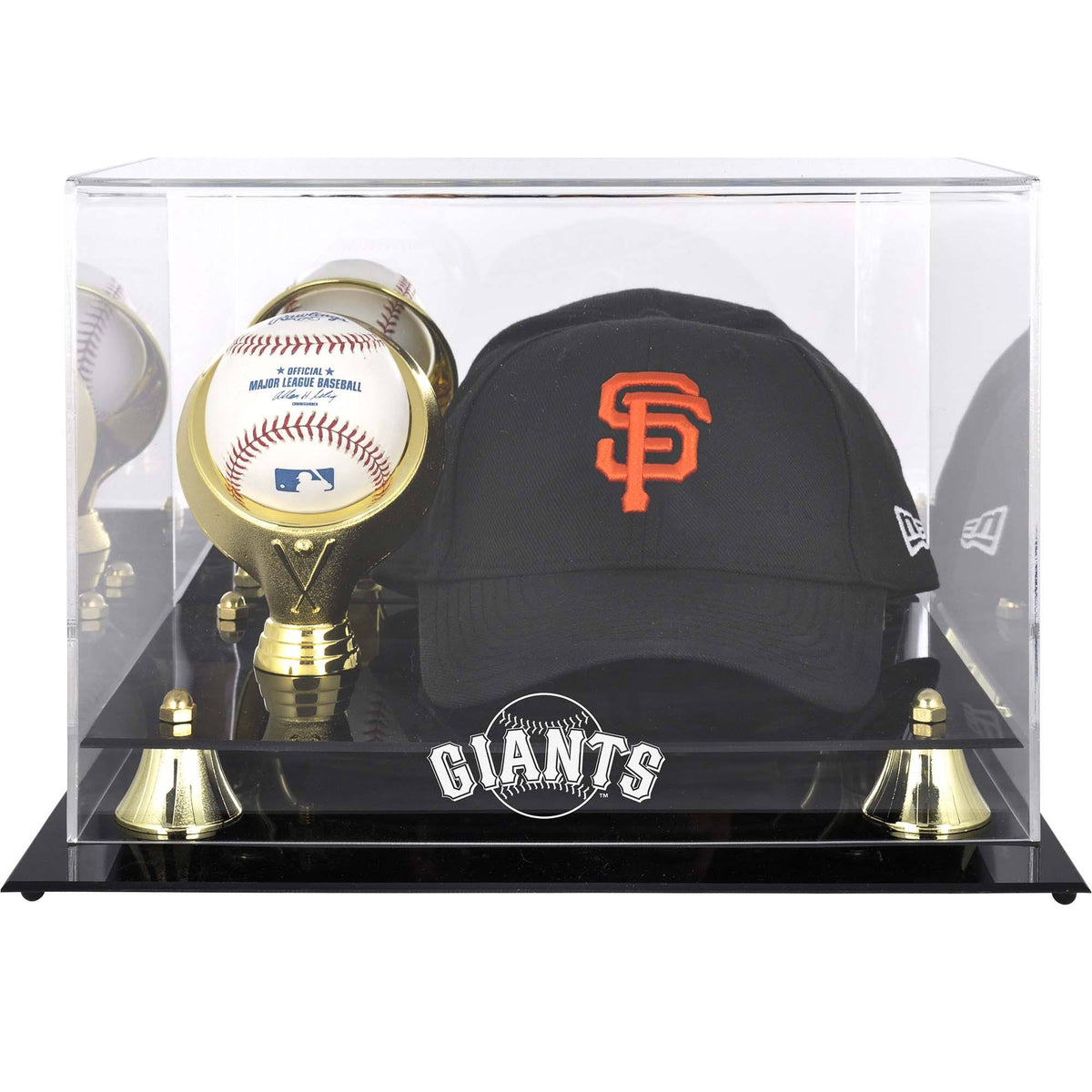Acrylic Cap and Baseball Logo Display Case F51498