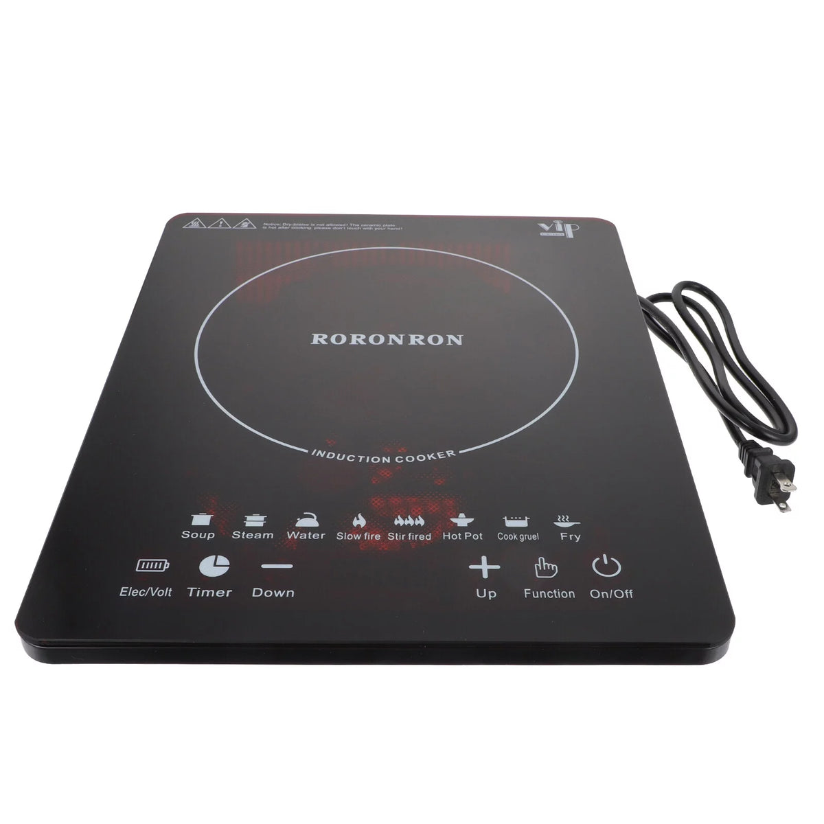 1000W Portable Induction Cooktop with Child Safety Lock & Timer S409254
