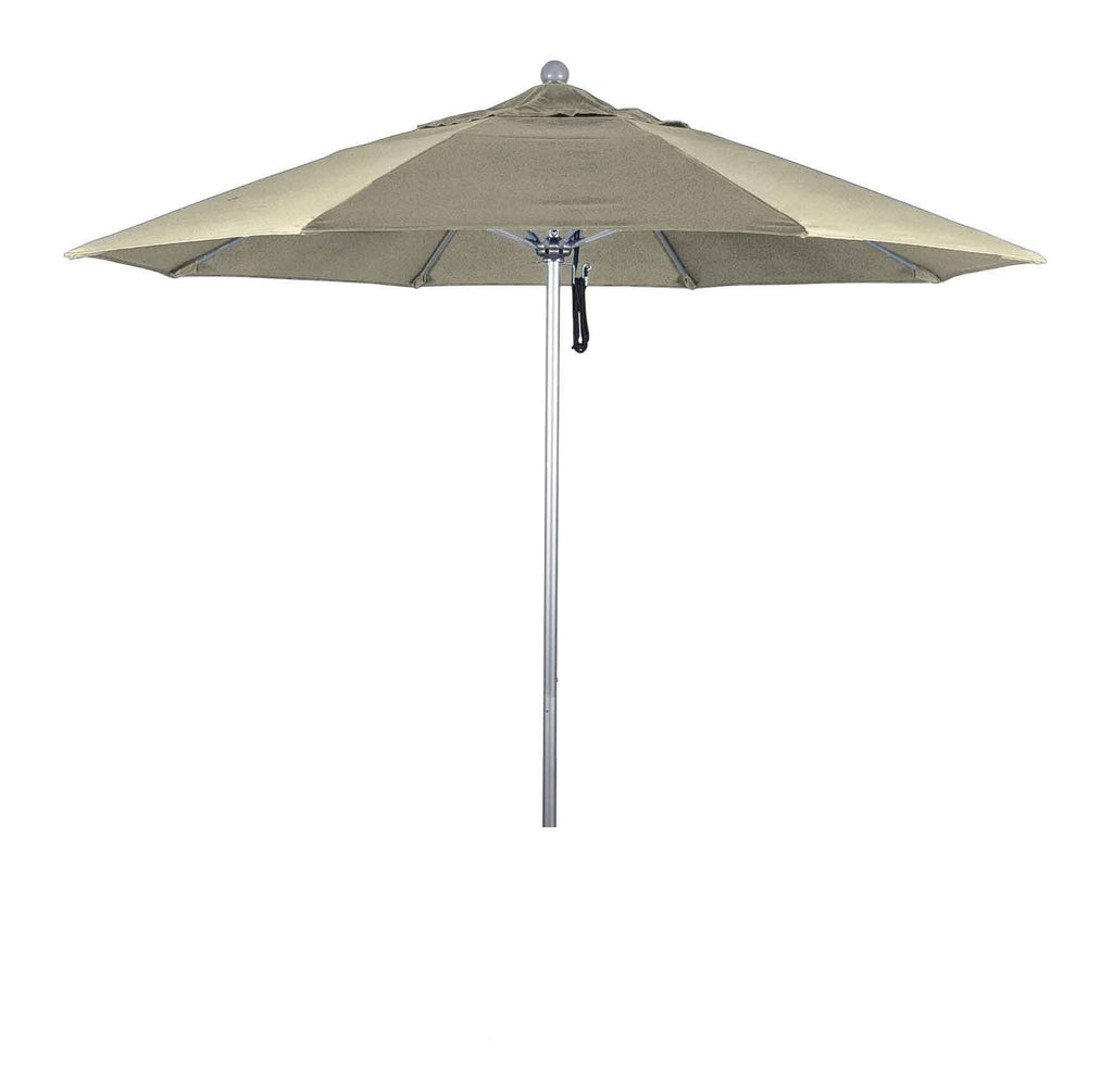9' Fiberglass Market Umbrella Pulley Open Bronze L710