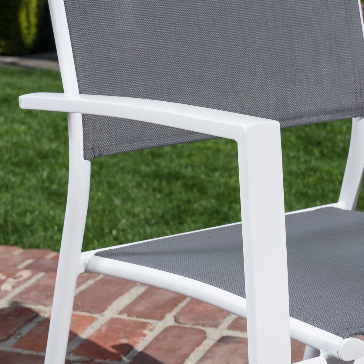 11-Piece Expandable Dining Set with 10 Sling Chairs and Table B9052