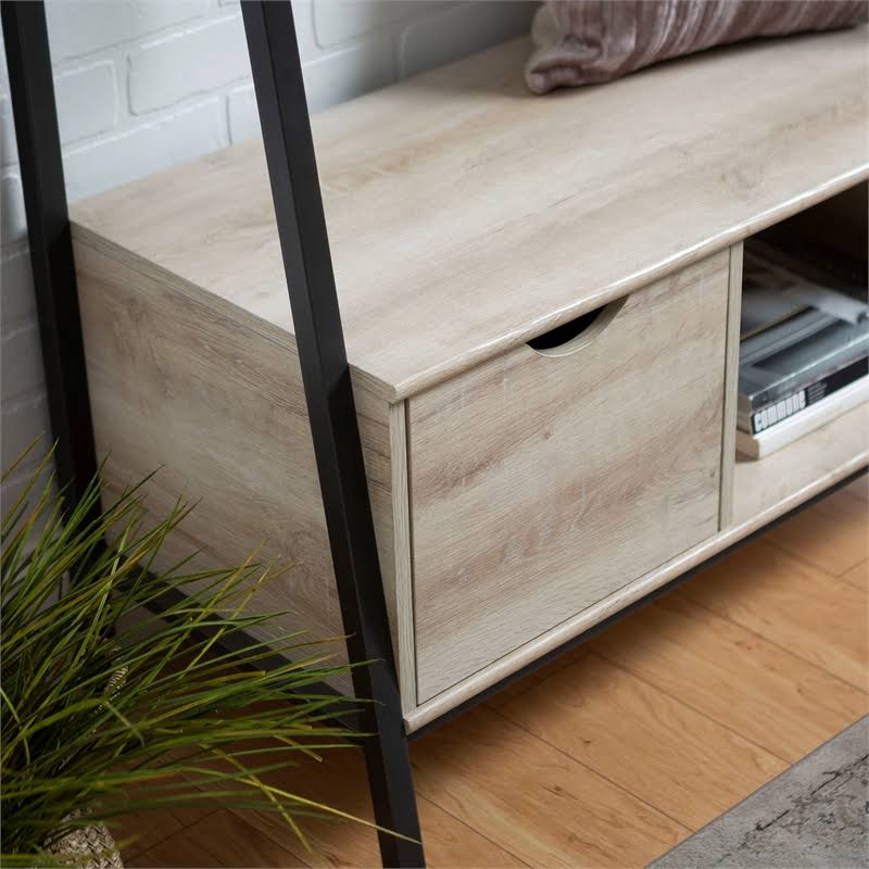 White Oak Hall Tree with Storage Drawer F716