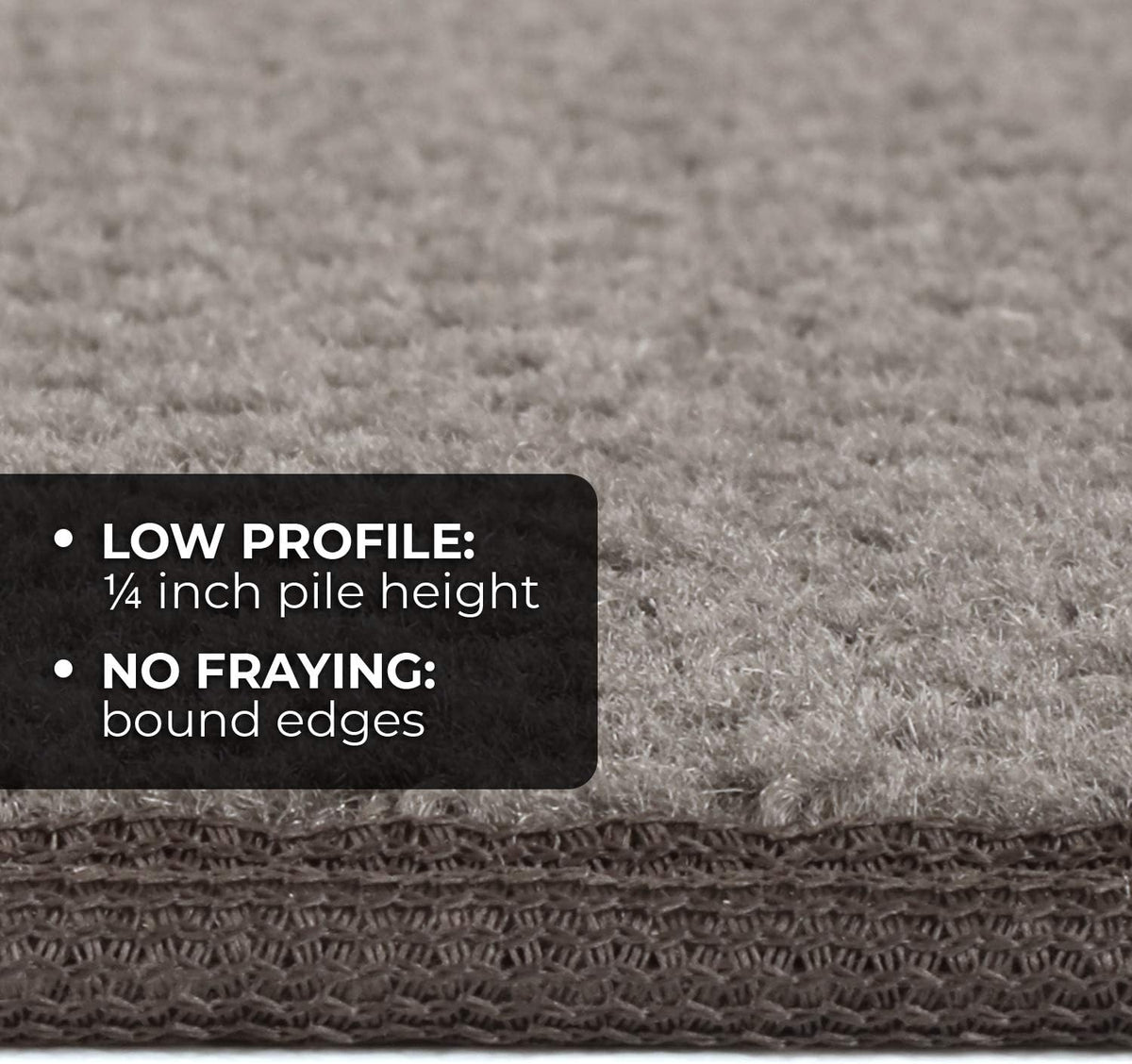 Gray Skid-Resistant Carpet Runner 8 Feet X 27 Inches P324543
