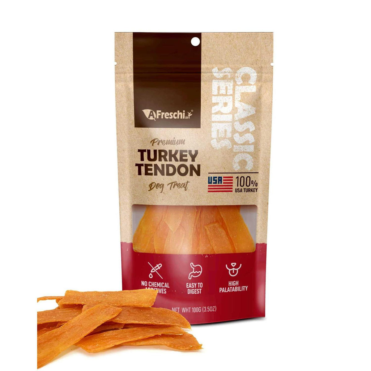 Turkey Tendon Dog Treats F56657