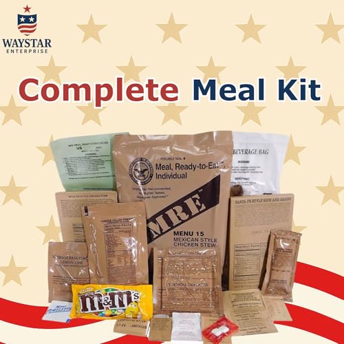 4 Pack MRE Meals Ready to Eat with Heaters F14431