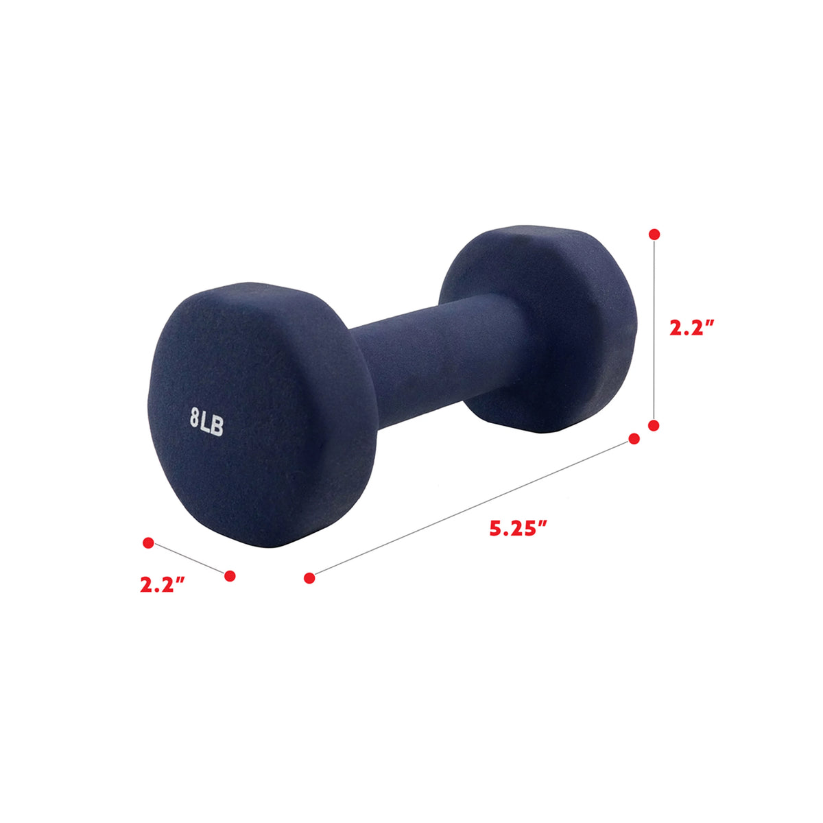 Neoprene Dumbbells 5 lbs Set of 2 E212744