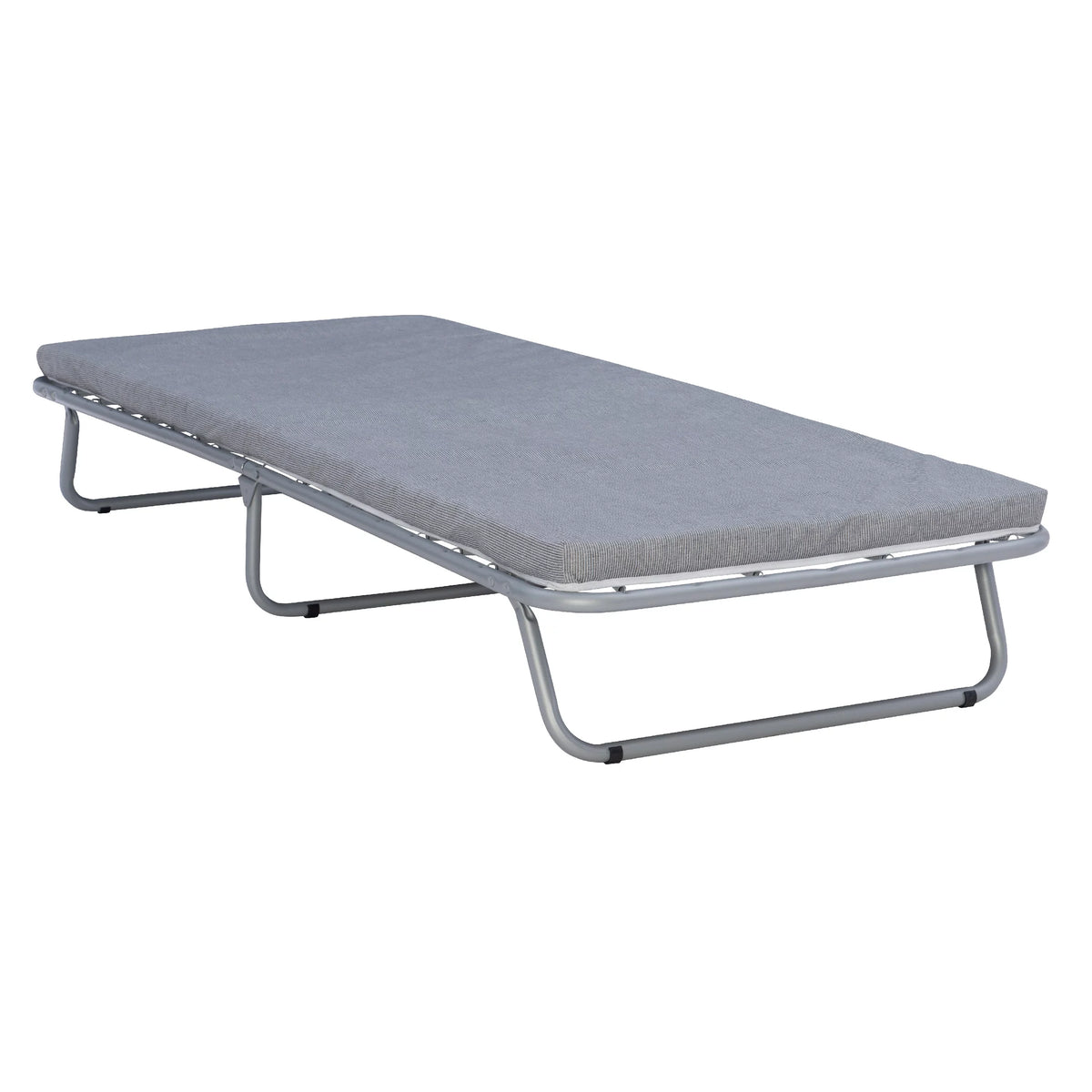 Folding Cot Guest Bed with 2 Foam Mattress U21295