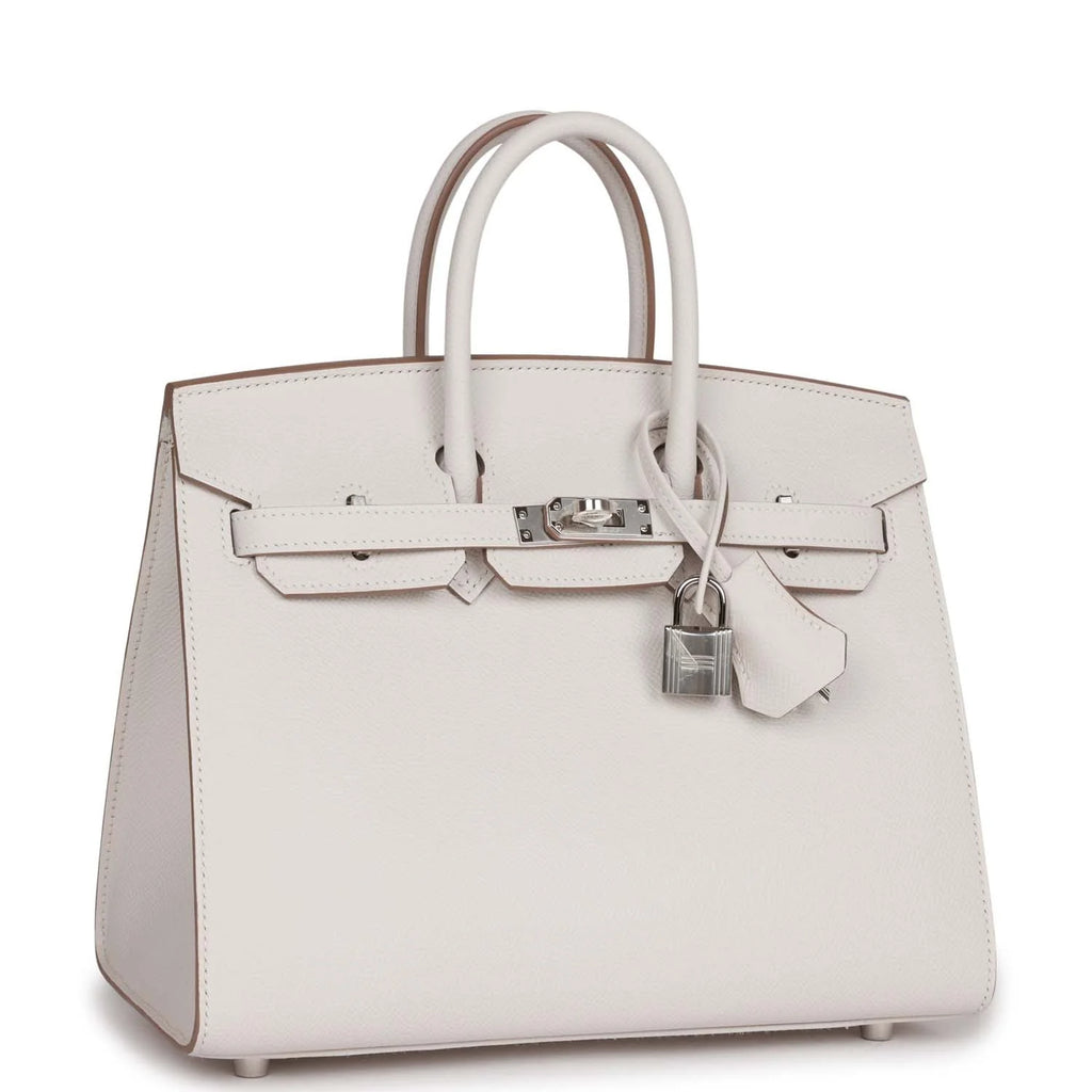 Birkin 25 Gris Pale Epsom Palladium Hardware E65931