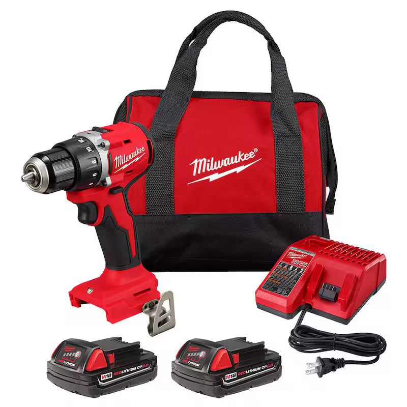 18V Brushless Cordless 1/2 in. Compact Drill/Driver Kit with Two 2.0 Ah Batteries K10673