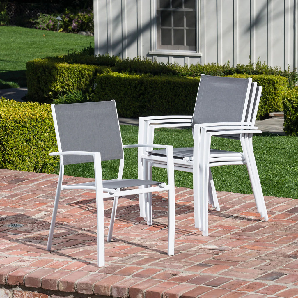 11-Piece Expandable Dining Set with 10 Sling Chairs and Table B9052