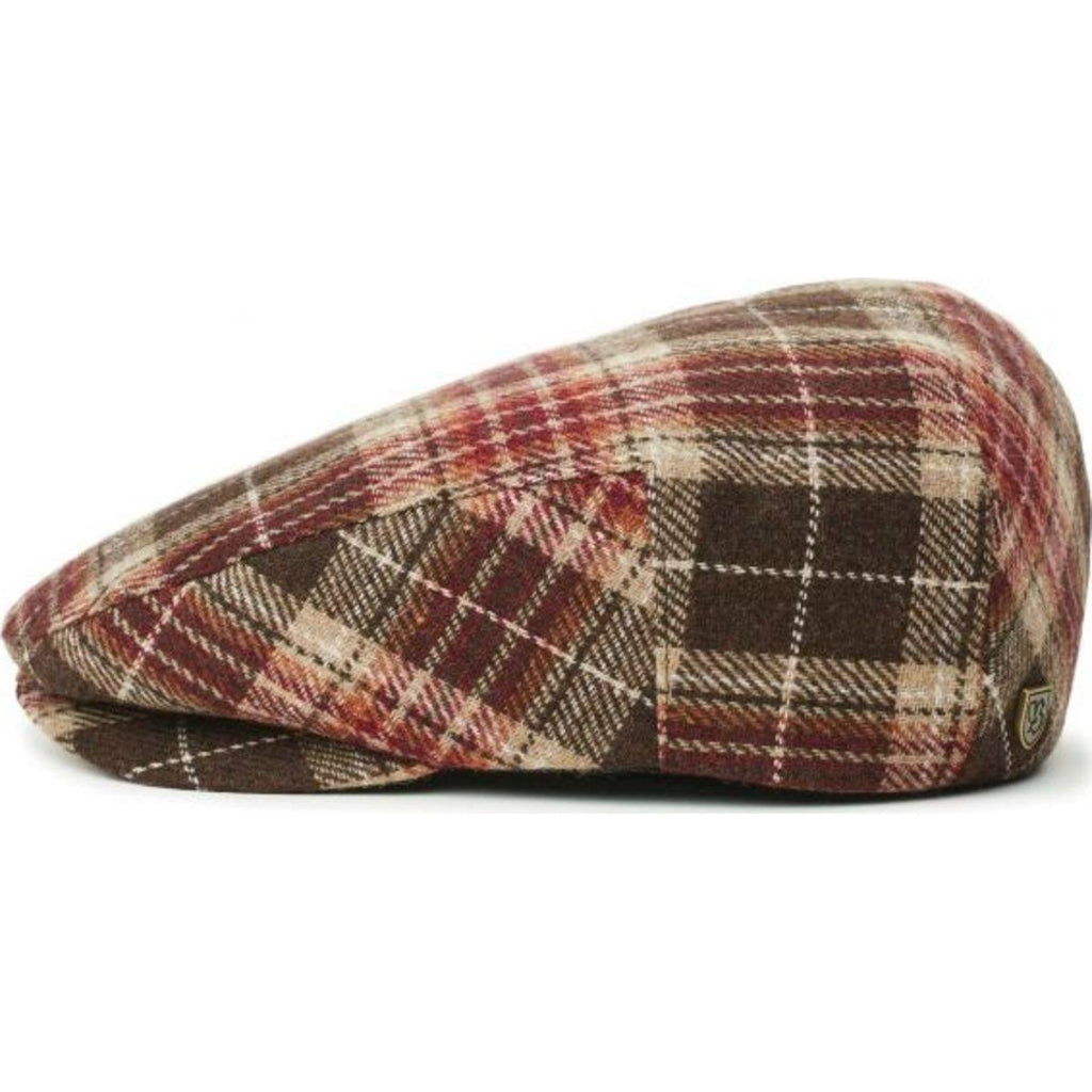 Brown Khaki Snap Flat Cap O3859