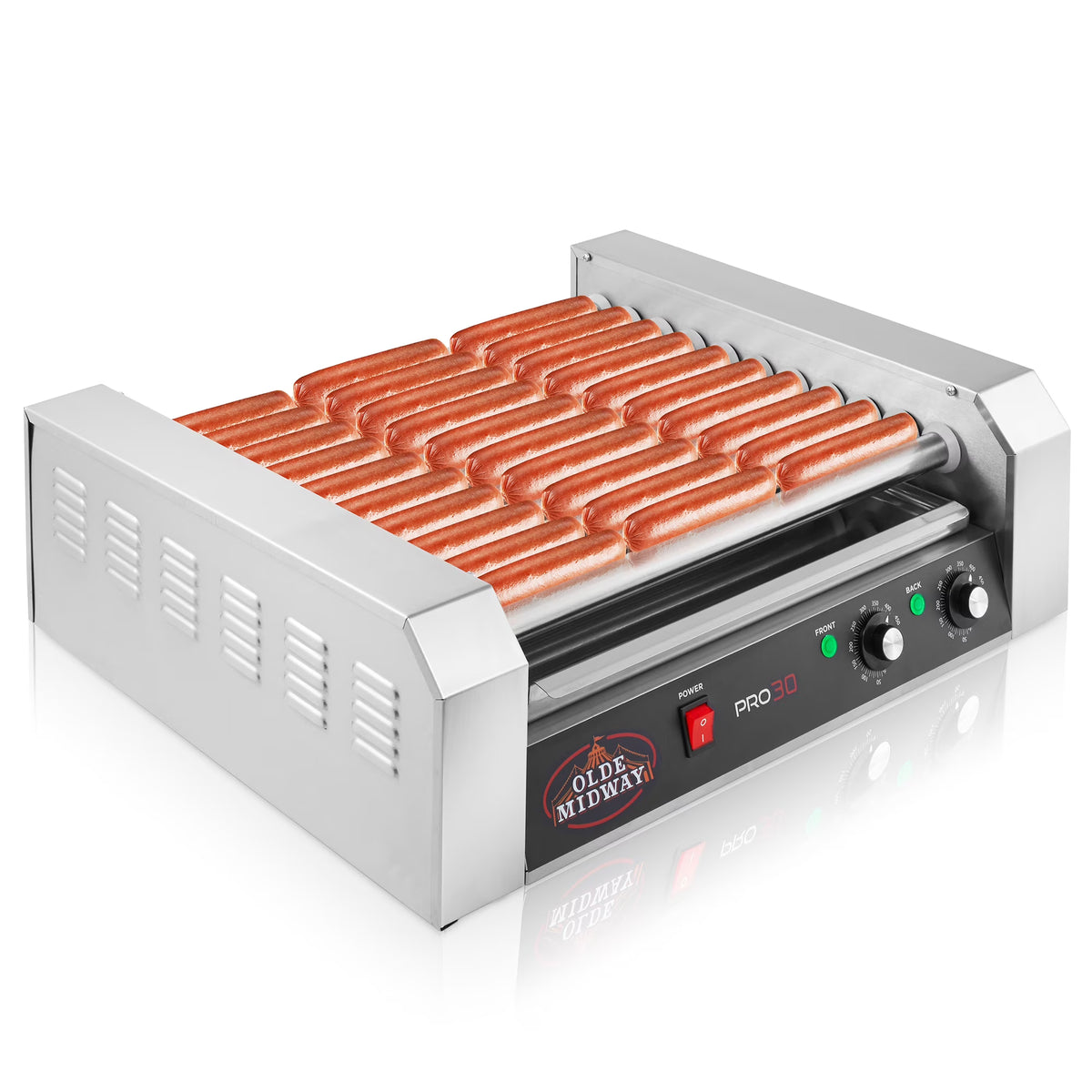 Electric Hot Dog Roller Grill Cooker with 11 Rollers U584862