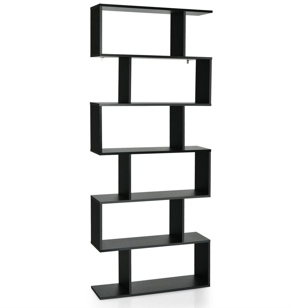 Black S-Shaped Bookshelf K209635