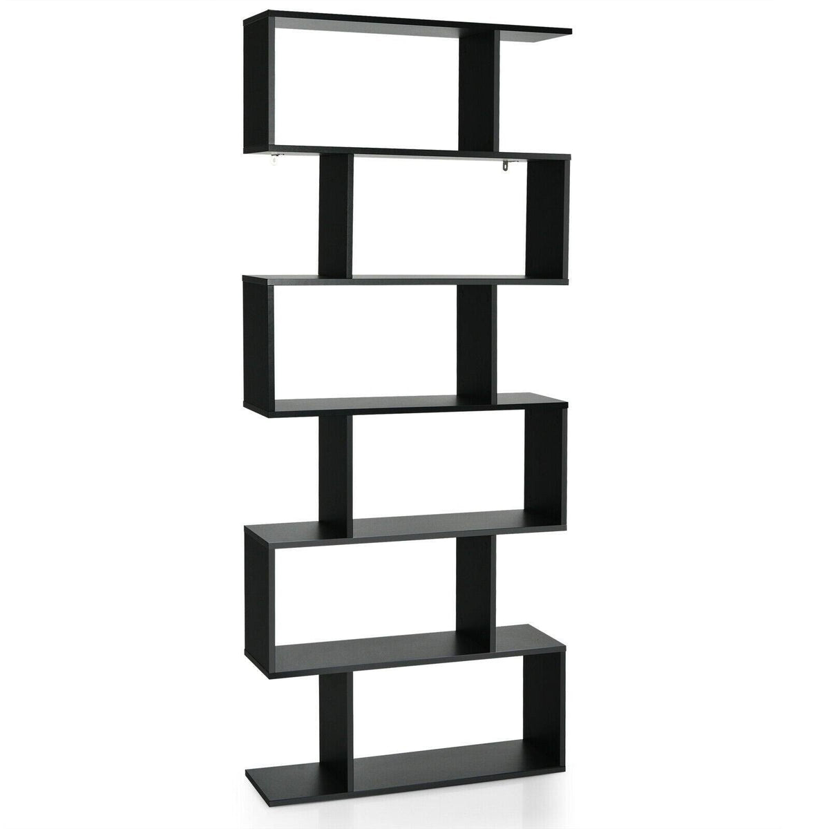 Black S-Shaped Bookshelf K209635