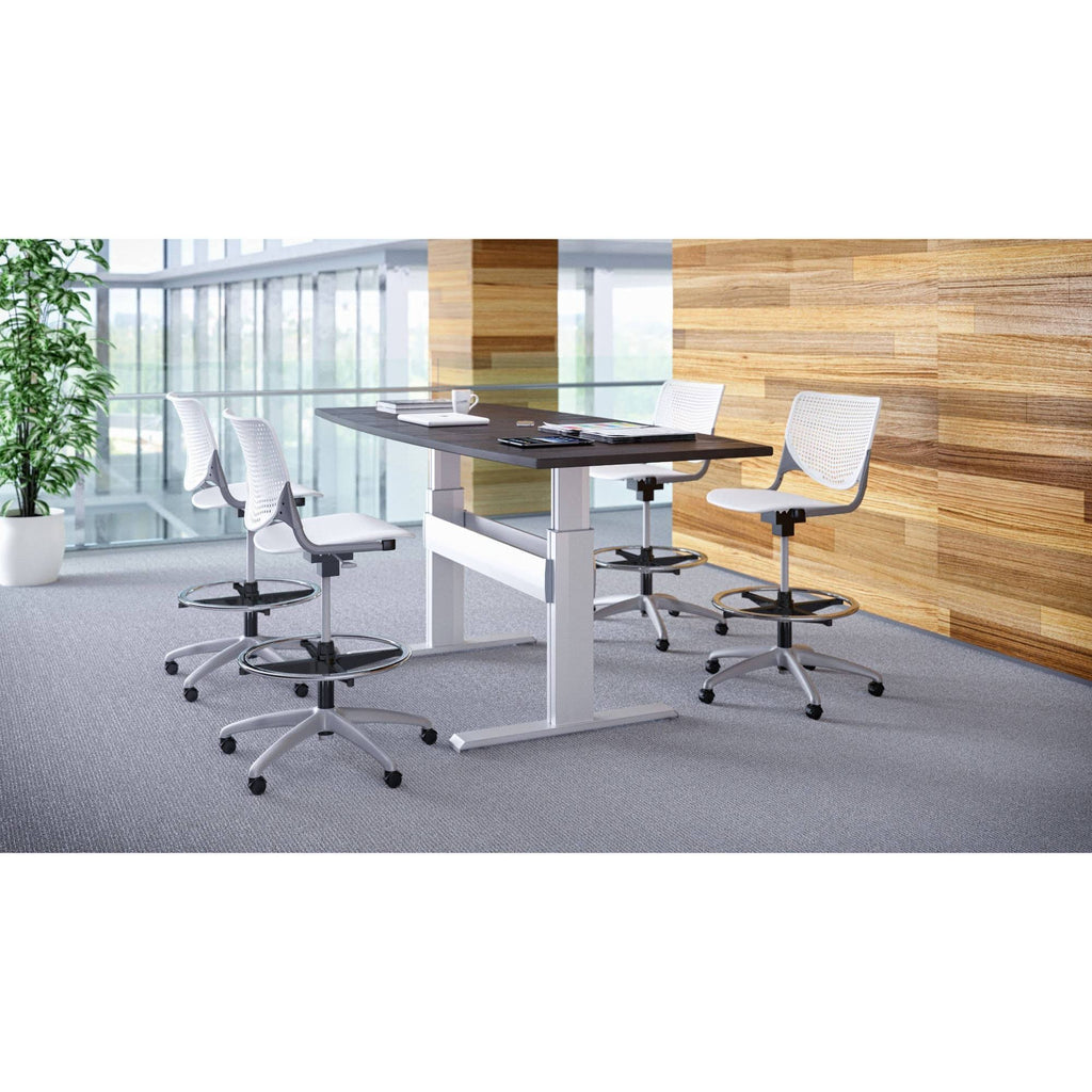 Adjustable Stool with Perforated Back N297
