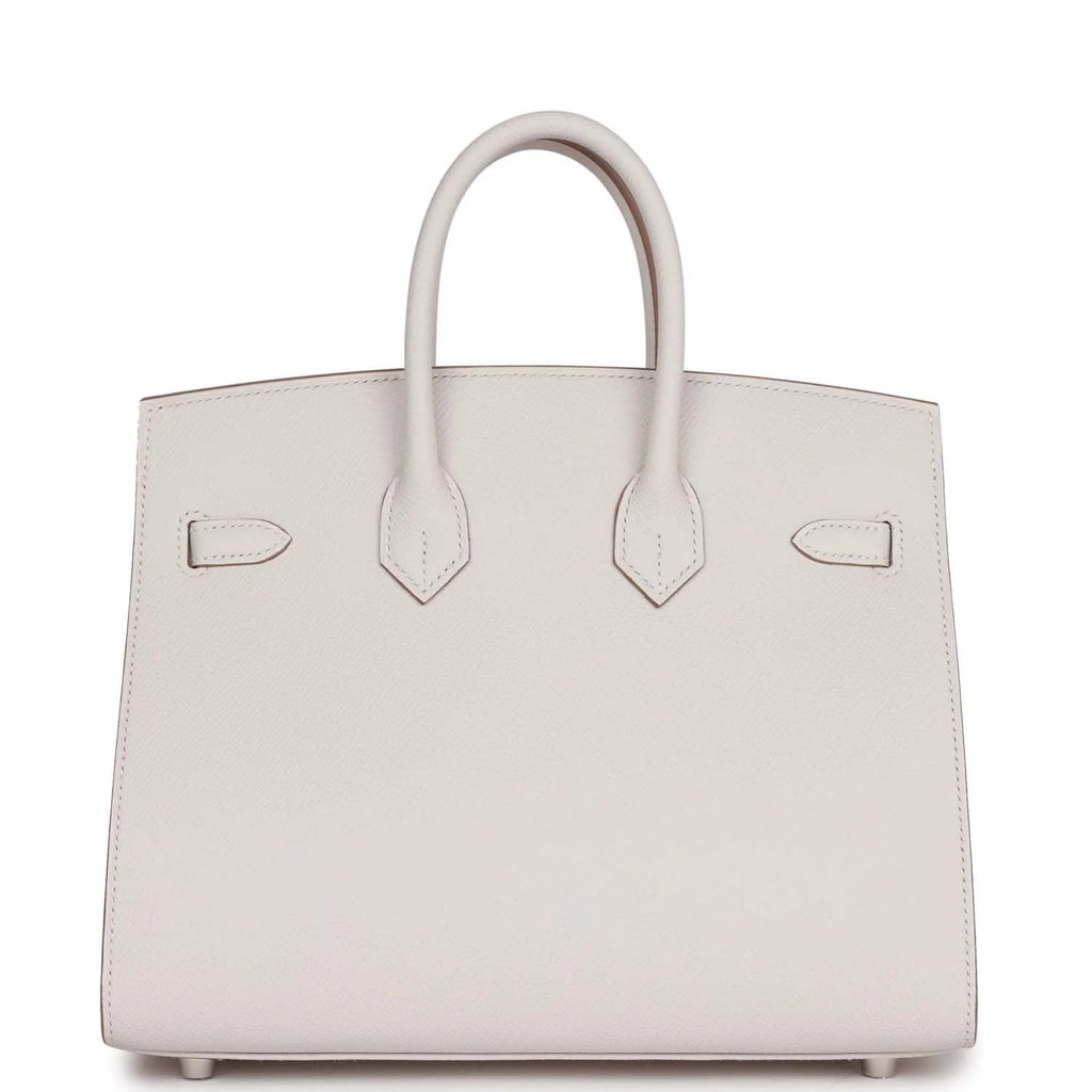 Birkin 25 Gris Pale Epsom Palladium Hardware E65931