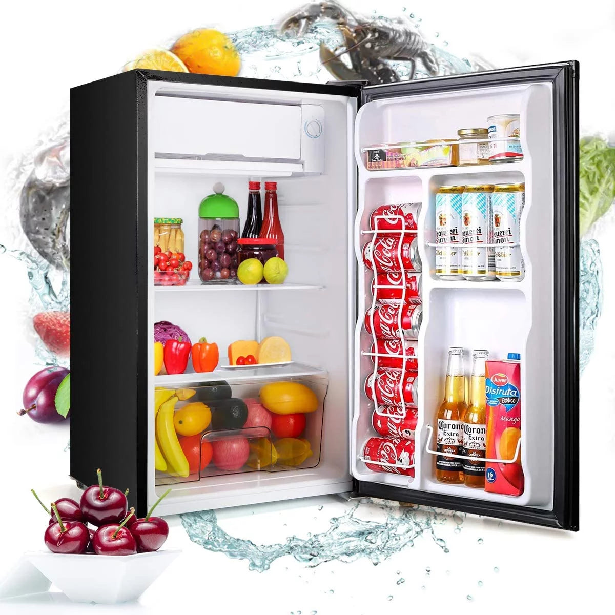 3.2CU FT Single Door Reversible Refrigerator O1006