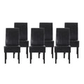 Faux Leather Upholstered Dining Chairs Set of 6 U982
