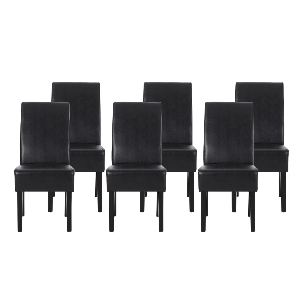 Faux Leather Upholstered Dining Chairs Set of 6 U982