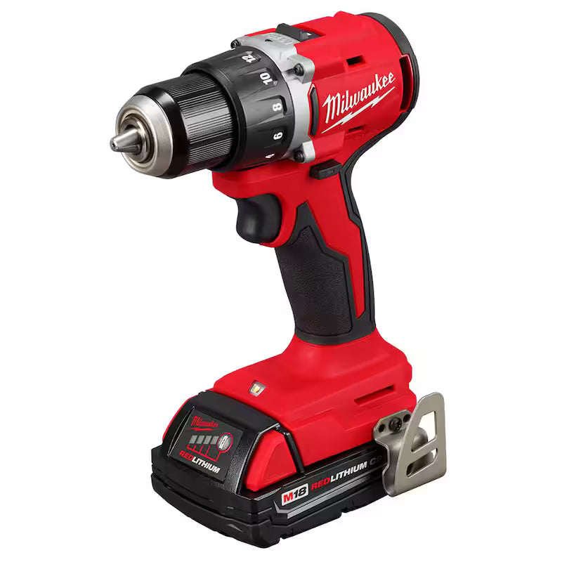 18V Brushless Cordless 1/2 in. Compact Drill/Driver Kit with Two 2.0 Ah Batteries K10673