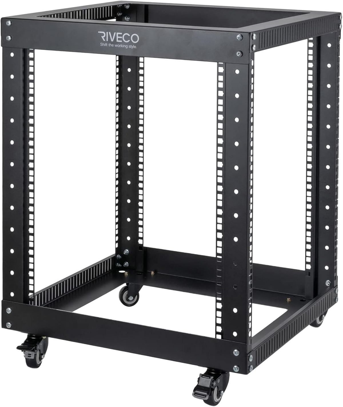 12U Open Frame 19-inch Server Rack with Casters M166086