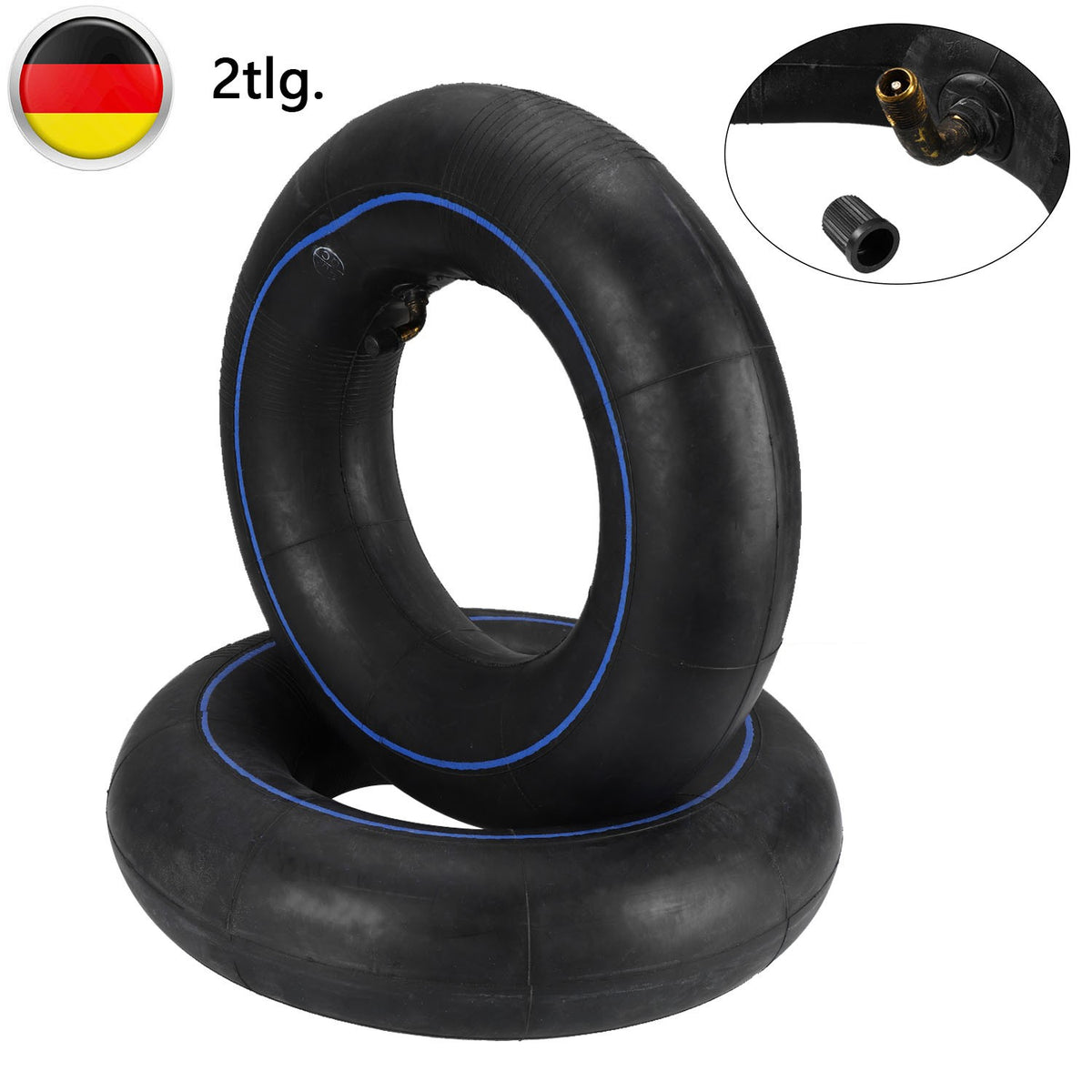 Bent Valve Tire Inner Tube 13x5.00-6 P2609