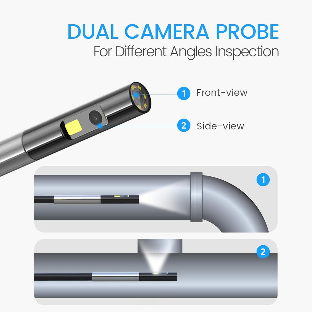 1080P Waterproof Dual Lens Inspection Camera with 5 Monitor O679640