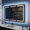 54" x 36" LED Lighted Mirrored Medicine Cabinet S8090