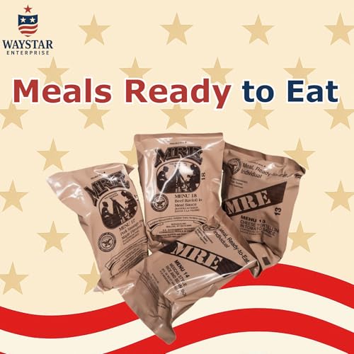 4 Pack MRE Meals Ready to Eat with Heaters F14431