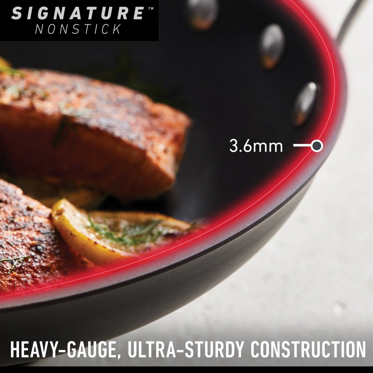 Hard-Anodized Nonstick 12-Inch Fry Pan with Cover F9527