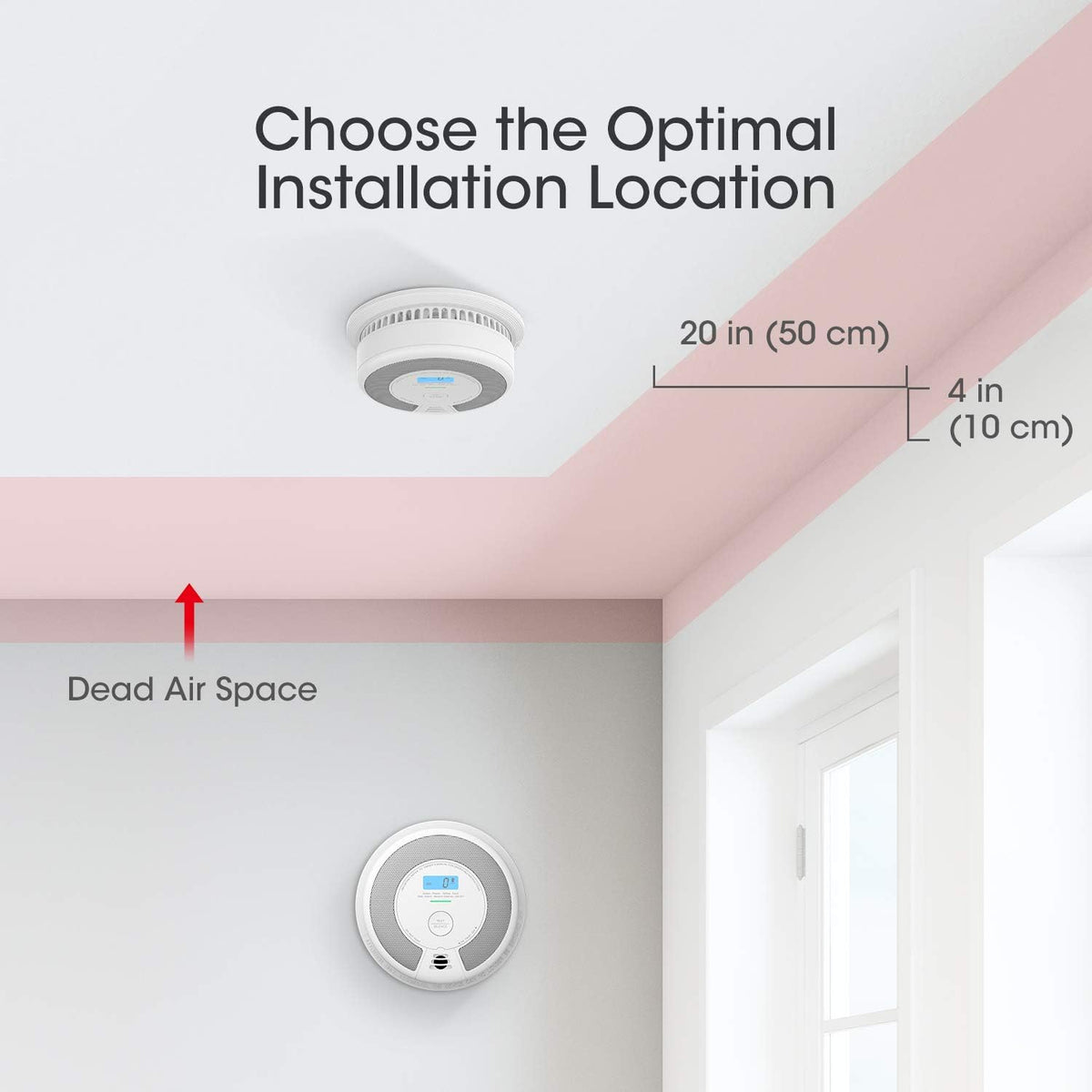 10-Year Battery Combination Smoke Carbon Monoxide Detector Alarm T103