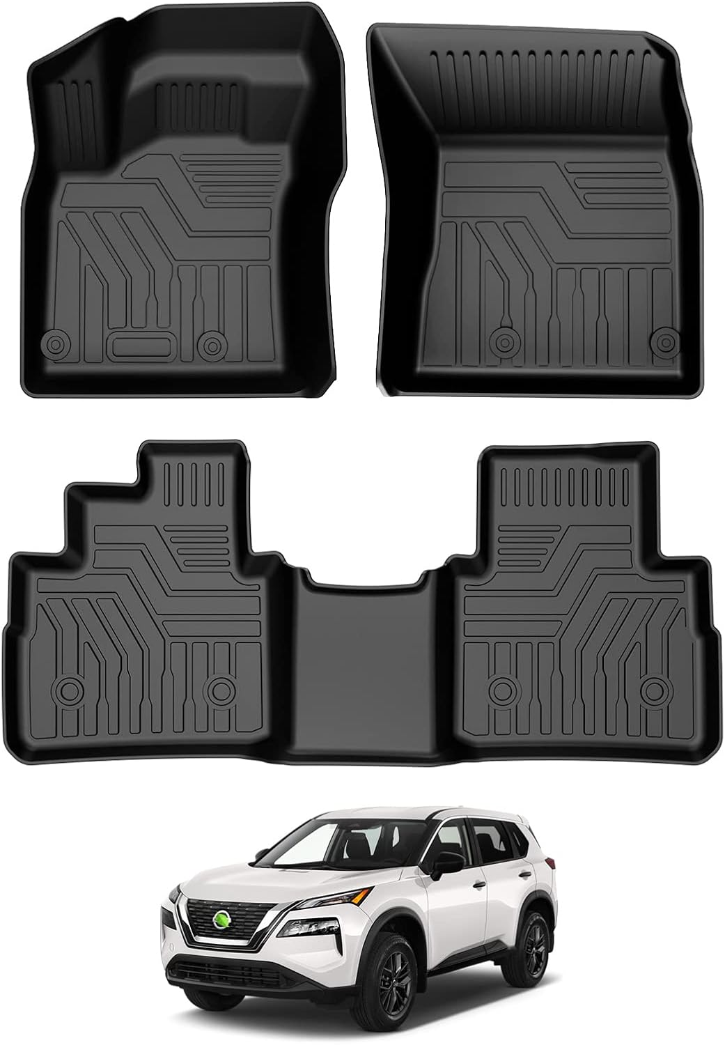 Custom Fit All-Weather Car Floor Mats Full Set TPE B60099
